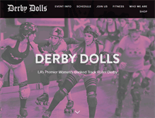 Tablet Screenshot of derbydolls.com